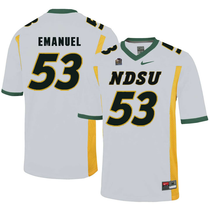 North Dakota State Bison 53 Kyle Emanuel White College Football Jersey Dzhi,We sell and wholesale North Dakota State Bison 53 Kyle Emanuel White College Football Jersey Dzhi on line form chian!